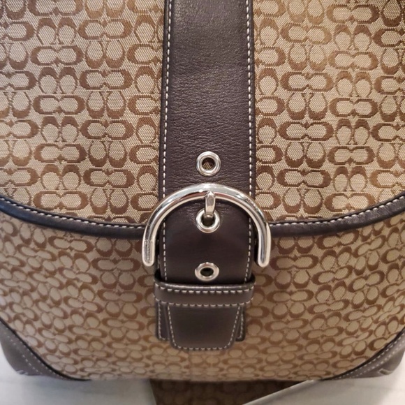 COACH Signature Jacquard Canvas Soho Small Duffle 6376 - Picture 4 of 9